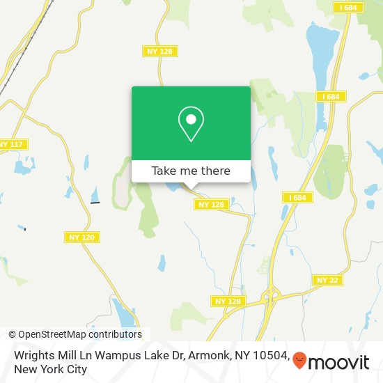 Mapa de Wrights Mill Ln Wampus Lake Dr, Armonk, NY 10504