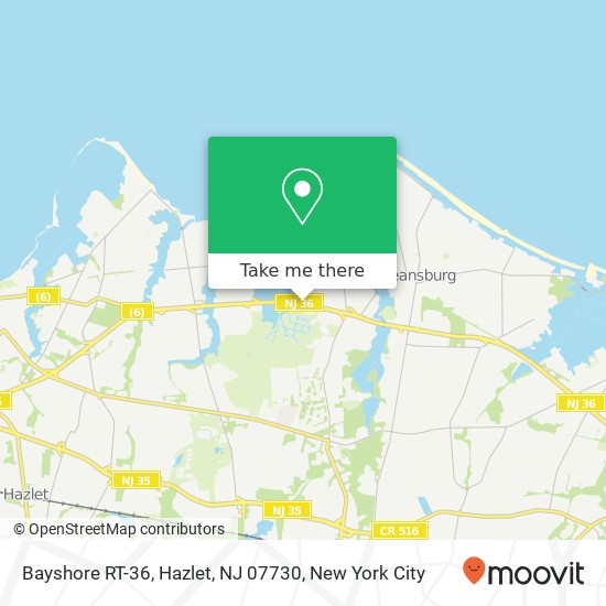 Bayshore RT-36, Hazlet, NJ 07730 map