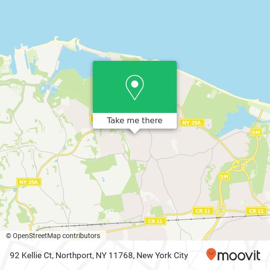 92 Kellie Ct, Northport, NY 11768 map