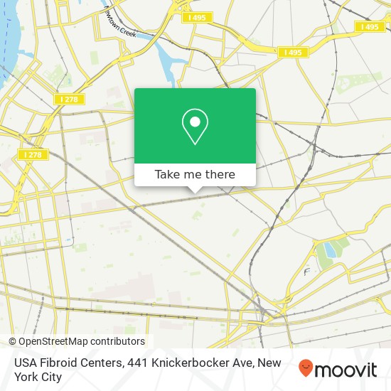 USA Fibroid Centers, 441 Knickerbocker Ave map