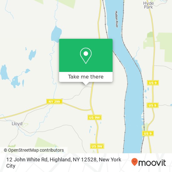 12 John White Rd, Highland, NY 12528 map