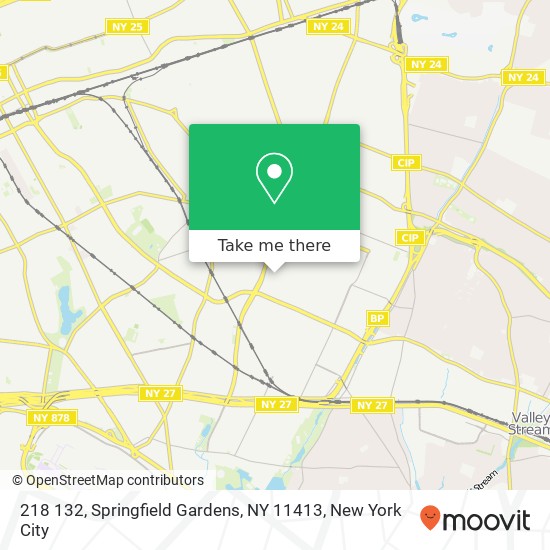 Mapa de 218 132, Springfield Gardens, NY 11413