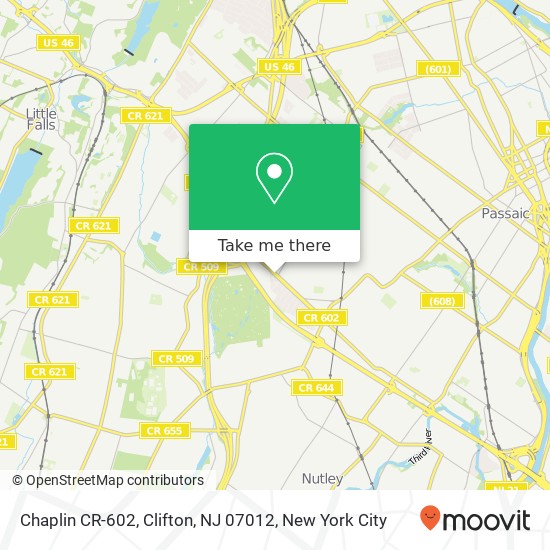 Chaplin CR-602, Clifton, NJ 07012 map