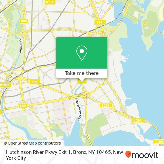 Mapa de Hutchinson River Pkwy Exit 1, Bronx, NY 10465