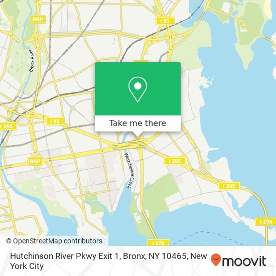 Hutchinson River Pkwy Exit 1, Bronx, NY 10465 map
