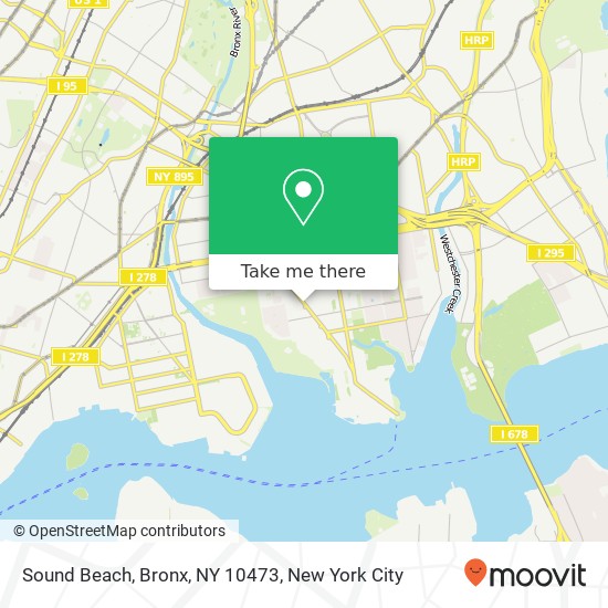 Mapa de Sound Beach, Bronx, NY 10473