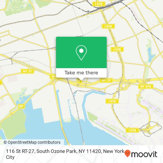 116 St RT-27, South Ozone Park, NY 11420 map