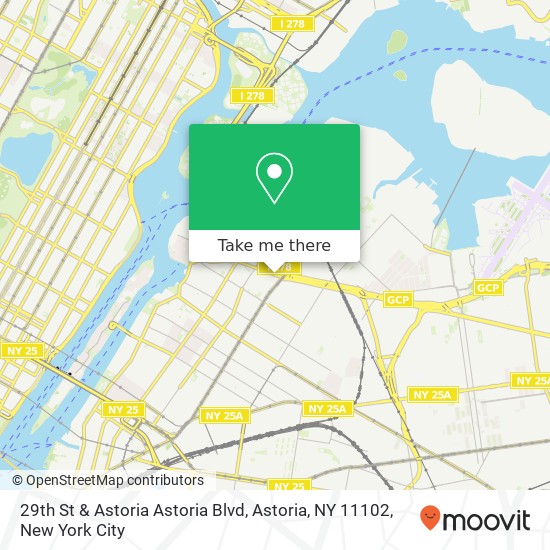 Mapa de 29th St & Astoria Astoria Blvd, Astoria, NY 11102