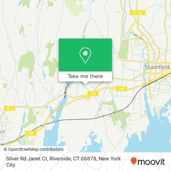 Mapa de Silver Rd Janet Ct, Riverside, CT 06878