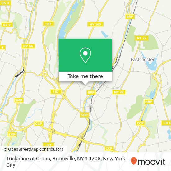 Tuckahoe at Cross, Bronxville, NY 10708 map
