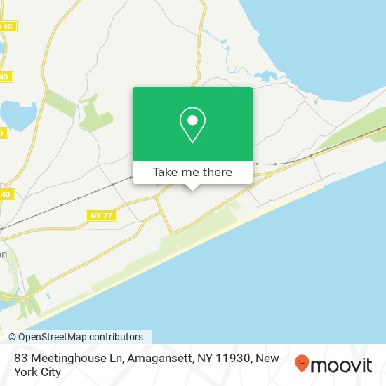 83 Meetinghouse Ln, Amagansett, NY 11930 map