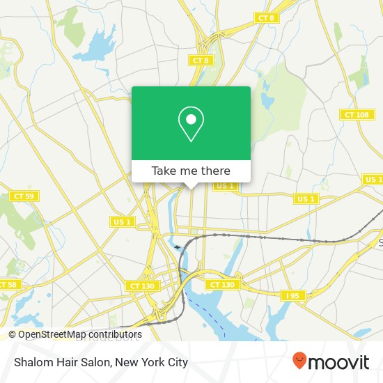 Mapa de Shalom Hair Salon