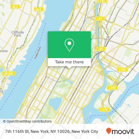 Mapa de 7th 116th St, New York, NY 10026