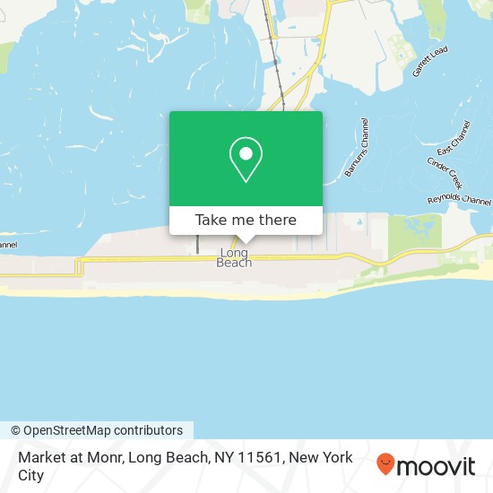 Mapa de Market at Monr, Long Beach, NY 11561