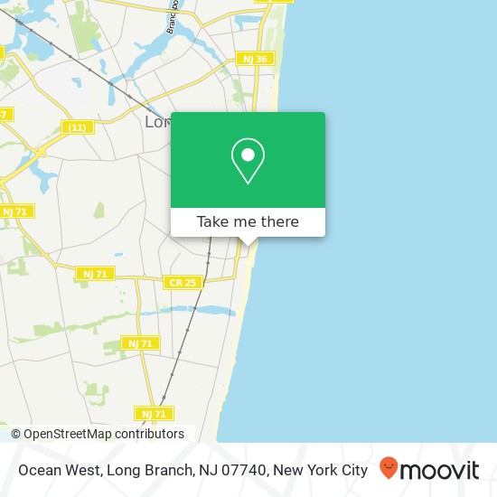 Ocean West, Long Branch, NJ 07740 map