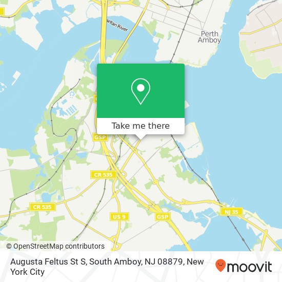 Augusta Feltus St S, South Amboy, NJ 08879 map