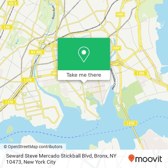 Seward Steve Mercado Stickball Blvd, Bronx, NY 10473 map