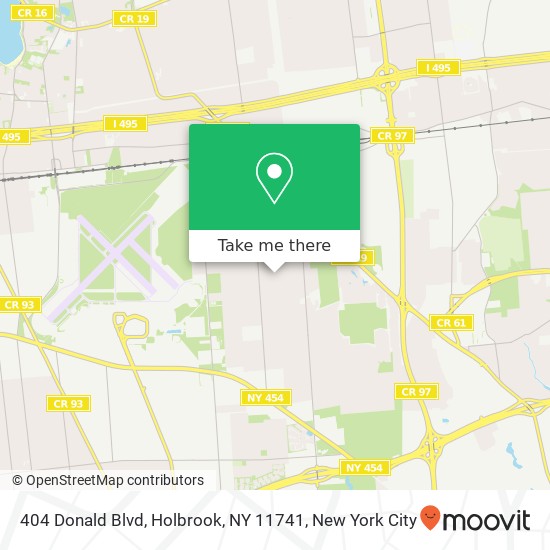 404 Donald Blvd, Holbrook, NY 11741 map