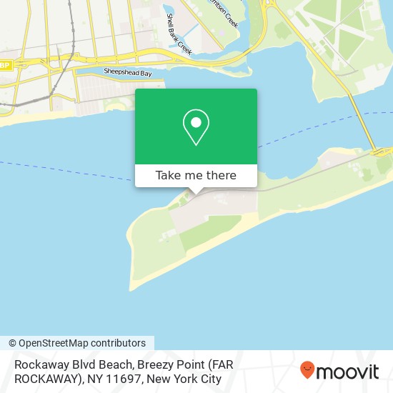 Rockaway Blvd Beach, Breezy Point (FAR ROCKAWAY), NY 11697 map