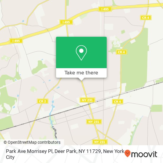 Park Ave Morrisey Pl, Deer Park, NY 11729 map