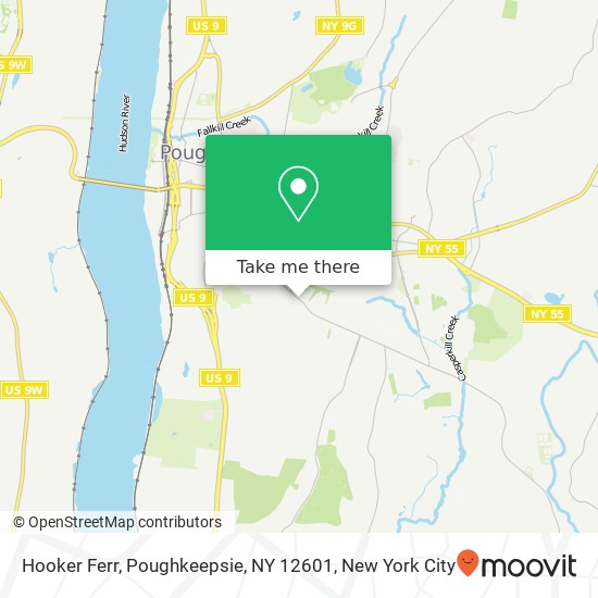 Hooker Ferr, Poughkeepsie, NY 12601 map