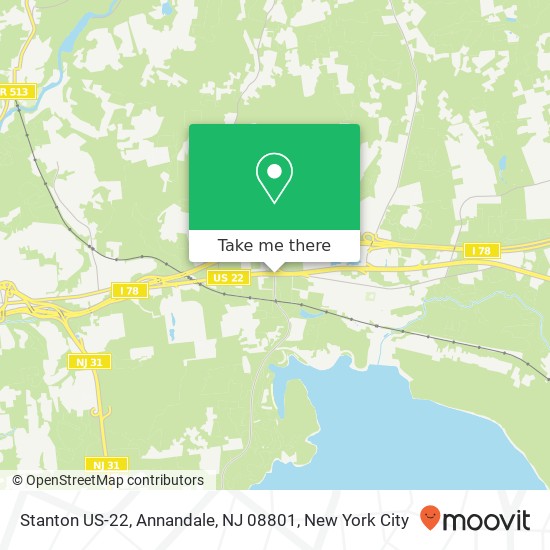 Mapa de Stanton US-22, Annandale, NJ 08801