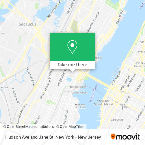Mapa de Hudson Ave and Jane St