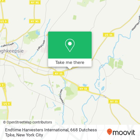 Endtime Harvesters International, 668 Dutchess Tpke map