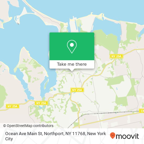 Mapa de Ocean Ave Main St, Northport, NY 11768