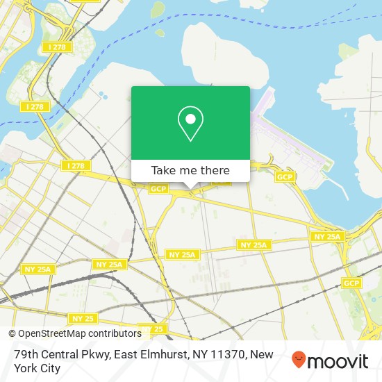 Mapa de 79th Central Pkwy, East Elmhurst, NY 11370