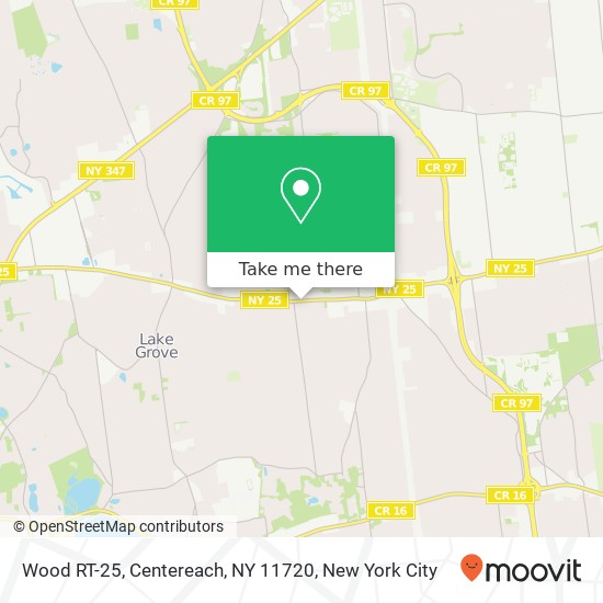 Wood RT-25, Centereach, NY 11720 map