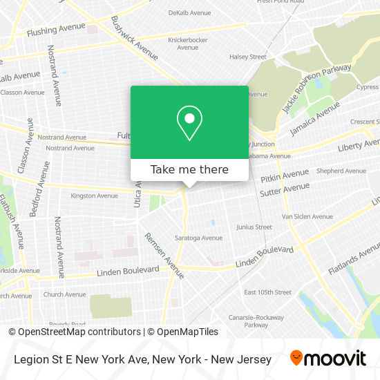 Mapa de Legion St E New York Ave