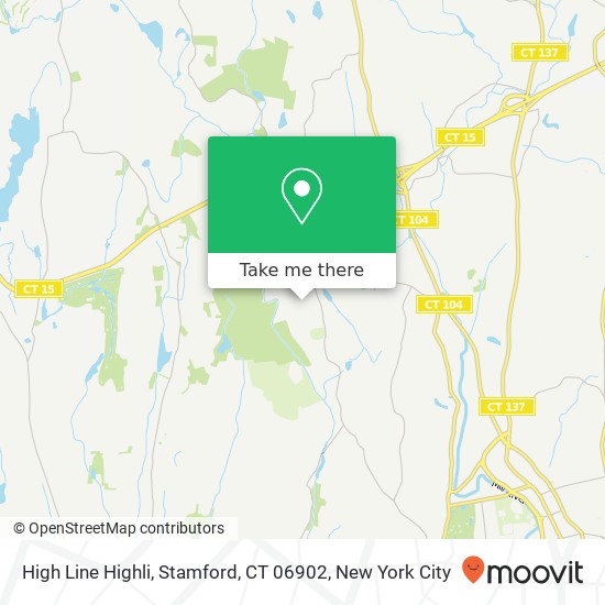 Mapa de High Line Highli, Stamford, CT 06902