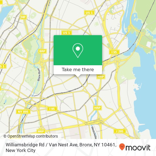 Williamsbridge Rd / Van Nest Ave, Bronx, NY 10461 map