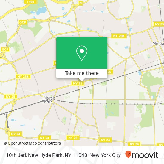 Mapa de 10th Jeri, New Hyde Park, NY 11040