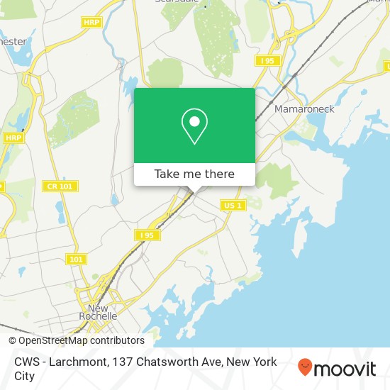 Mapa de CWS - Larchmont, 137 Chatsworth Ave