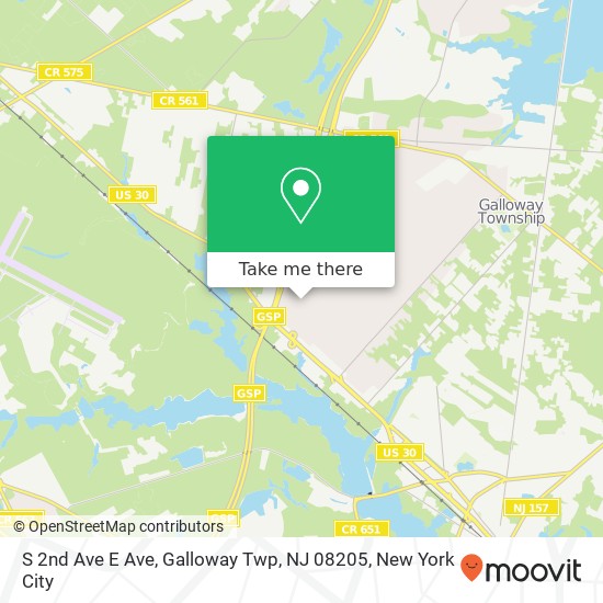 S 2nd Ave E Ave, Galloway Twp, NJ 08205 map