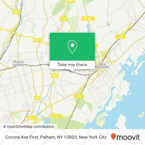 Corona Ave First, Pelham, NY 10803 map