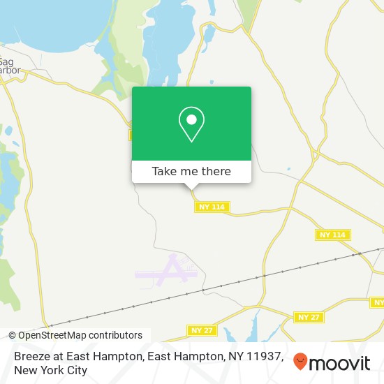Mapa de Breeze at East Hampton, East Hampton, NY 11937