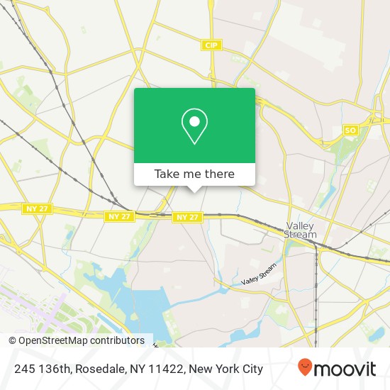 Mapa de 245 136th, Rosedale, NY 11422