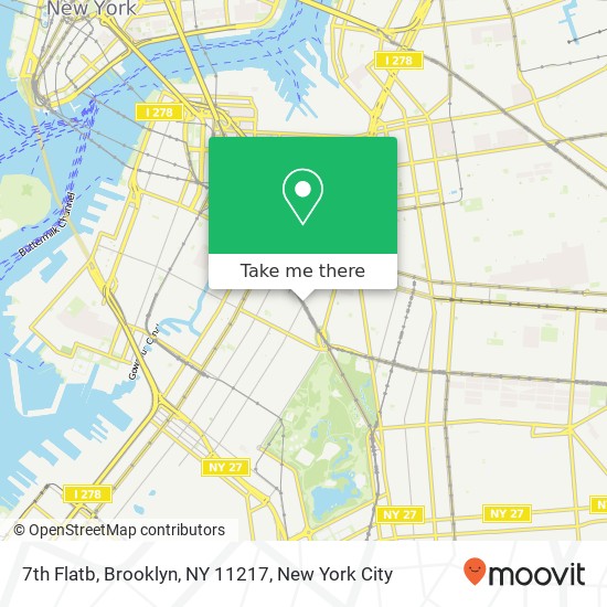 Mapa de 7th Flatb, Brooklyn, NY 11217