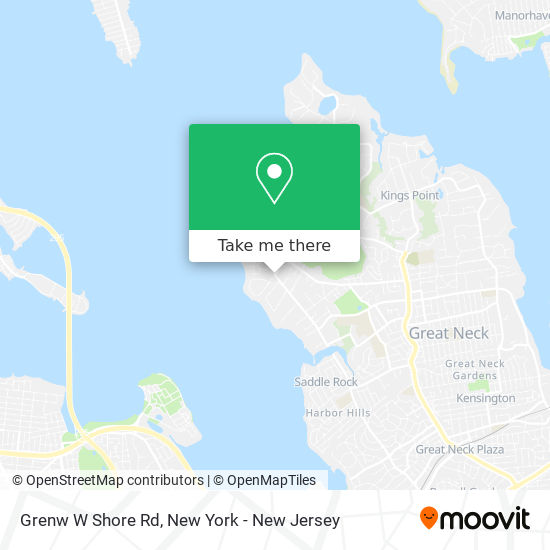 Grenw W Shore Rd map