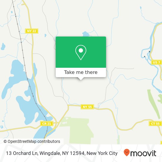 13 Orchard Ln, Wingdale, NY 12594 map