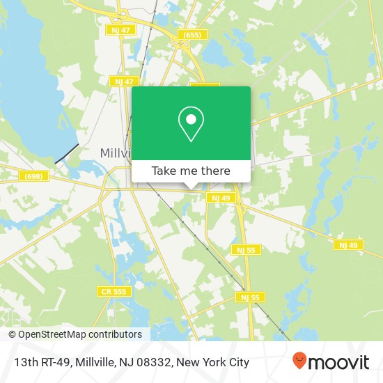 13th RT-49, Millville, NJ 08332 map
