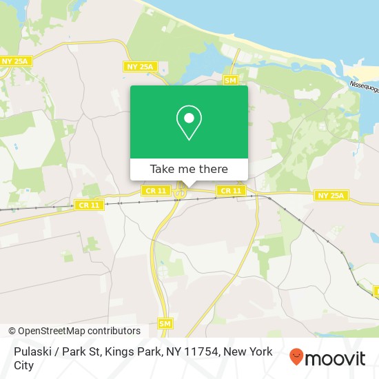 Mapa de Pulaski / Park St, Kings Park, NY 11754