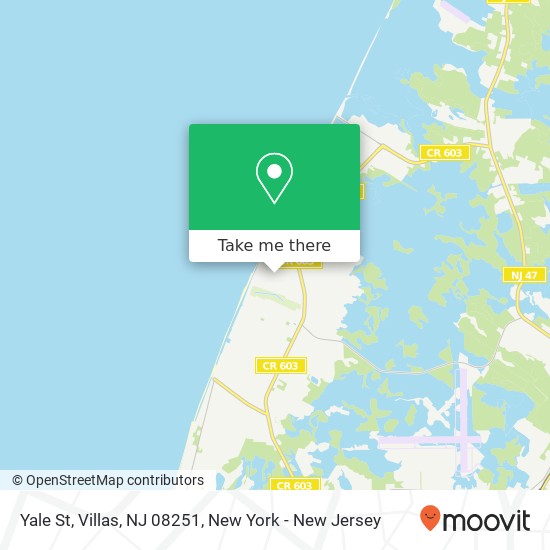 Yale St, Villas, NJ 08251 map