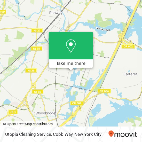 Mapa de Utopia Cleaning Service, Cobb Way