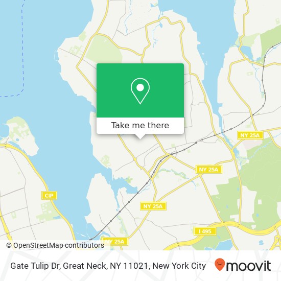 Mapa de Gate Tulip Dr, Great Neck, NY 11021