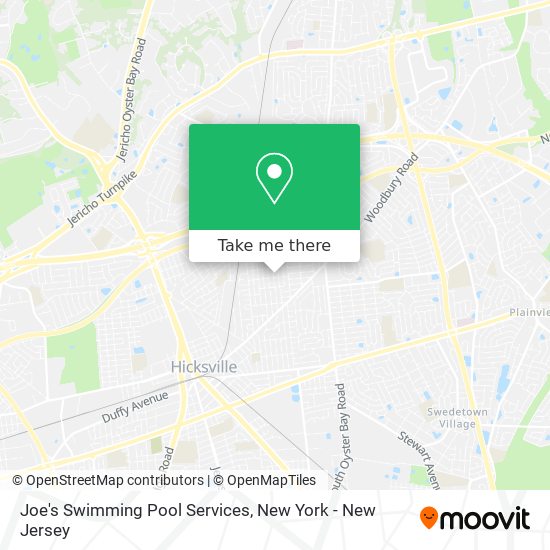 Joe's Swimming Pool Services map