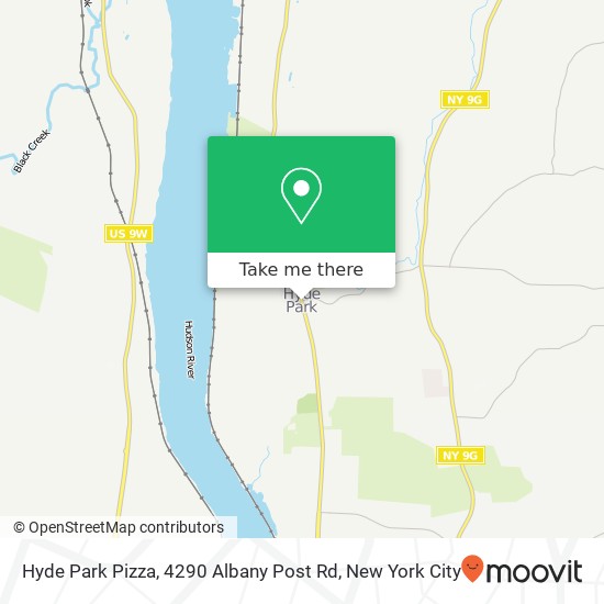 Mapa de Hyde Park Pizza, 4290 Albany Post Rd